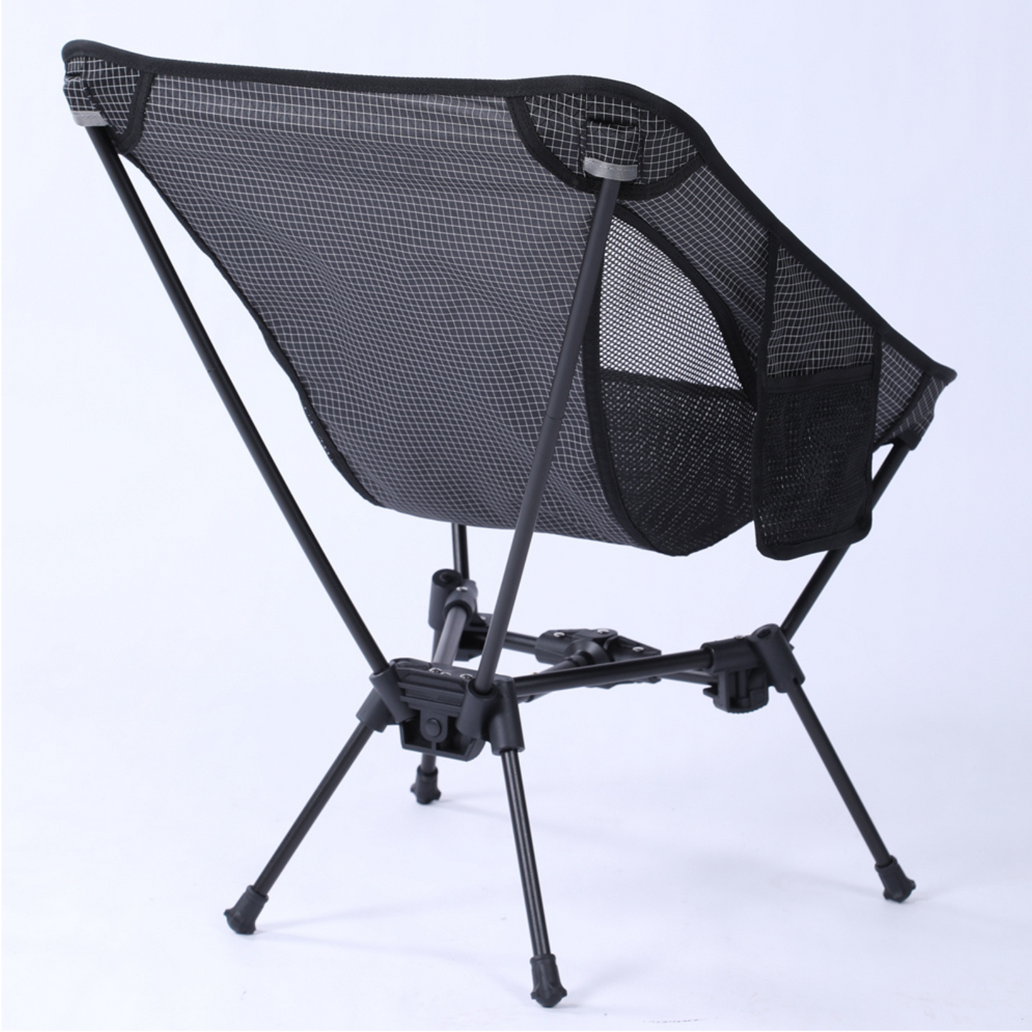 Wildhiker Ultralight Camping Chair – Compact Folding, Soft Ripstop Fabric with Side Pocket – Lightweight Plaid for Backpacking & Travel
