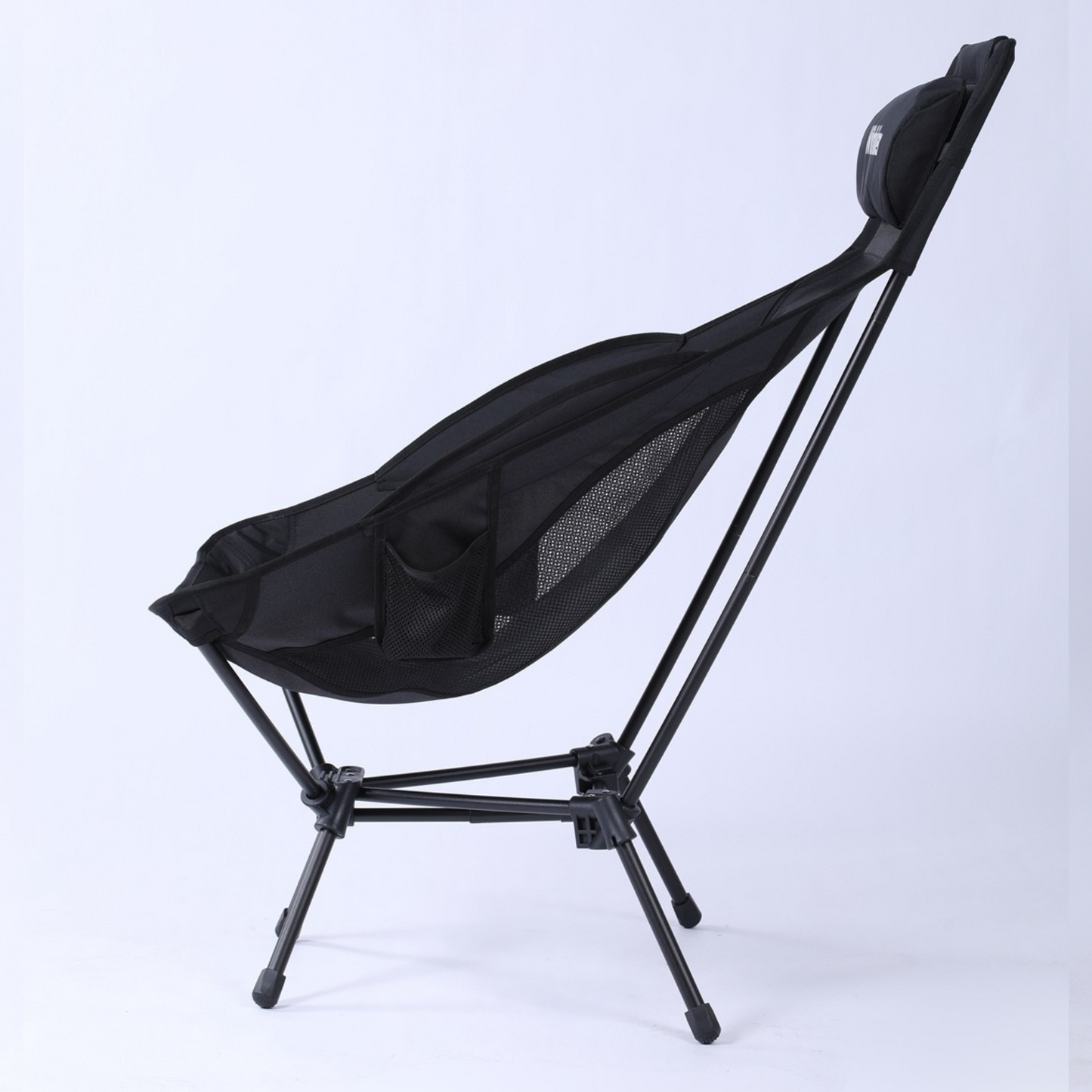 Wildhiker High Back Camping Chair – Portable Folding, Deep Recline with Pillow and Arm Pads – Lightweight Black