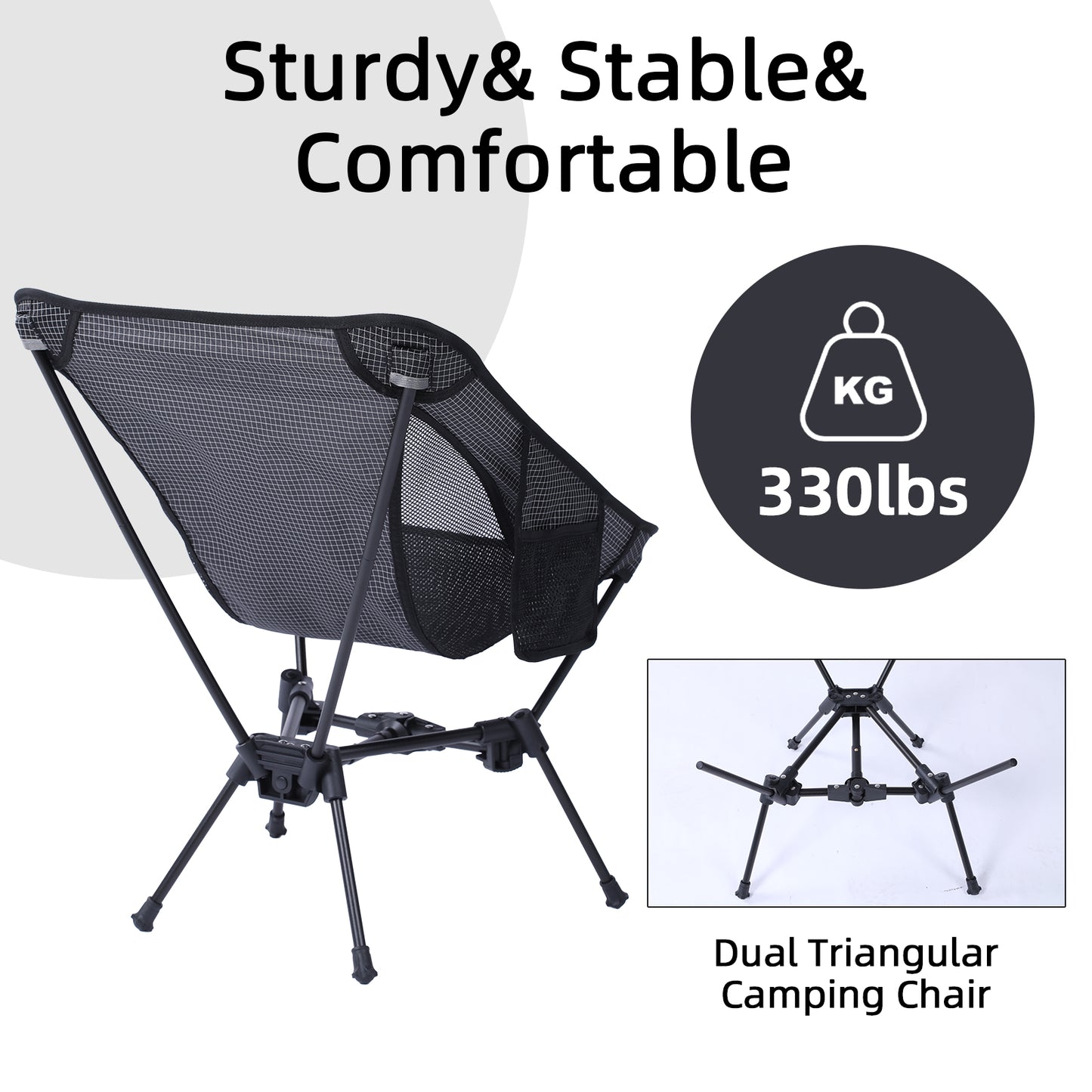 Wildhiker Basics Grid-patten Camping Chair