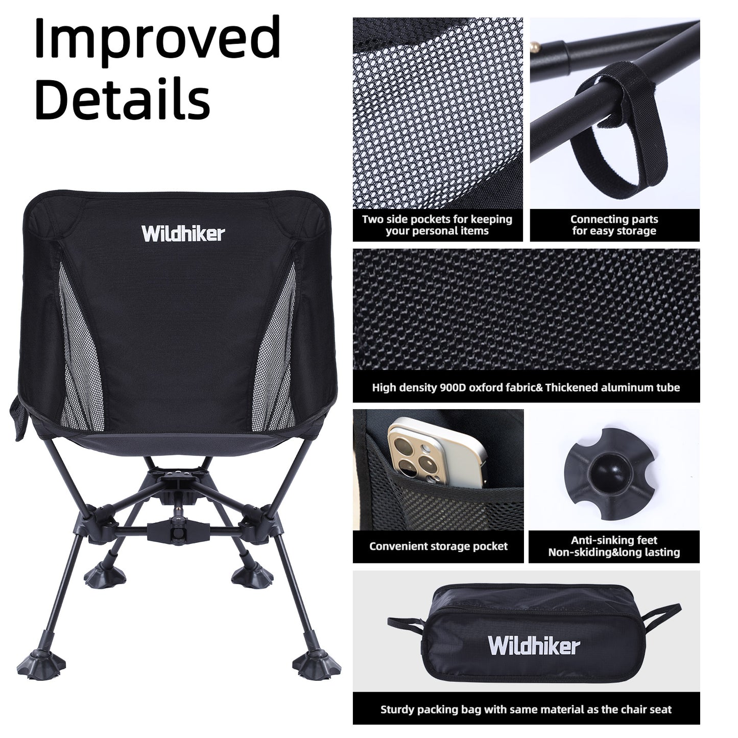 كرسي تخييم Wildhiker Basics