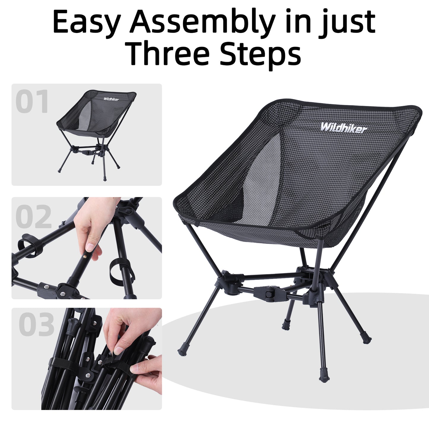 Wildhiker Basics Grid-patten Camping Chair