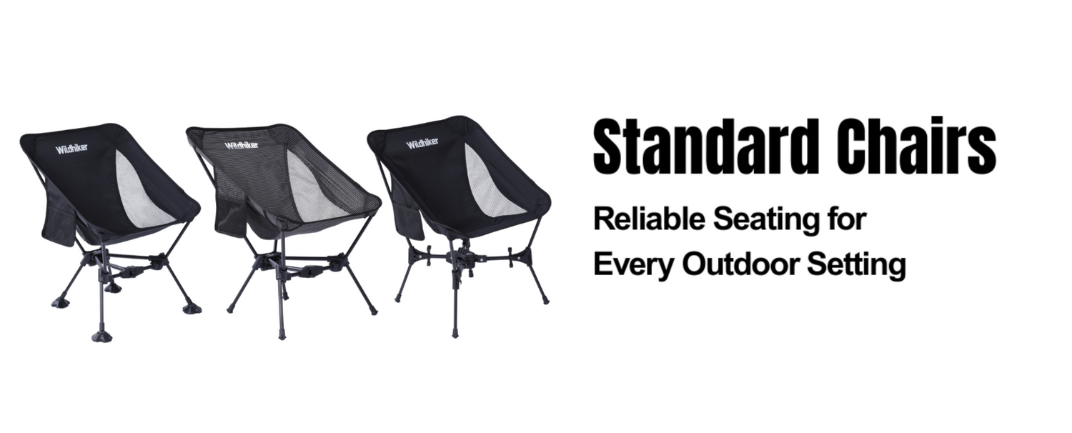 Lightweight Standard Camping Chair with Aluminum Frame and Oxford Fabric – Wildhiker Outdoor Gear