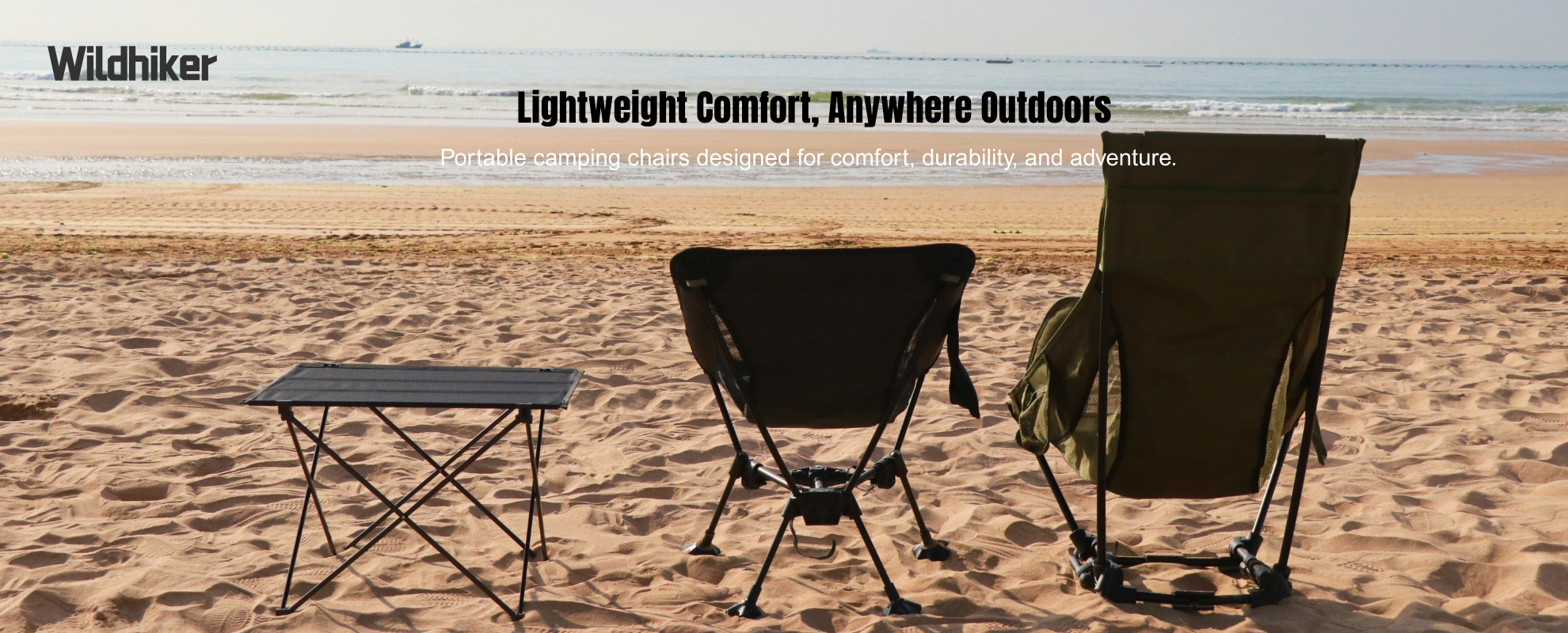 Wildhiker High Back and Standard Camping Chairs for Outdoor Comfort