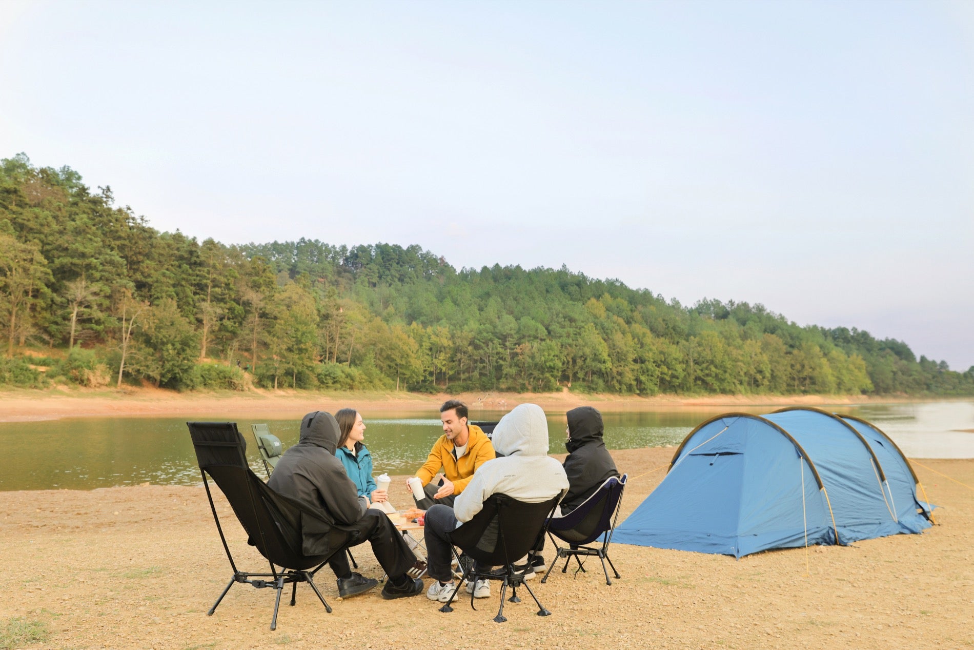 Comfortable Wildhiker chair setup for longer outdoor sitting